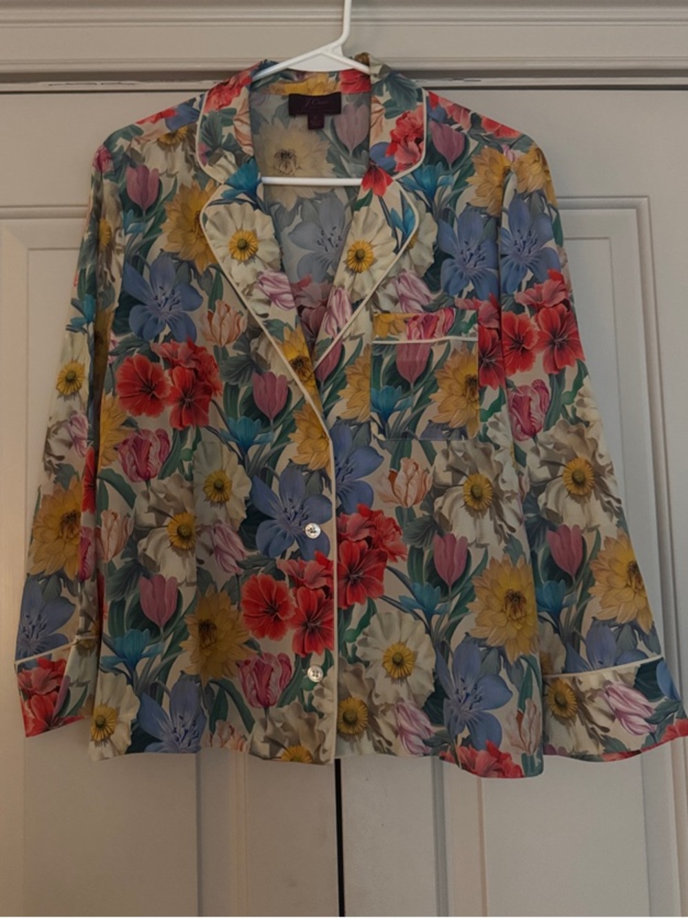 J.Crew x Liberty Silk Melody Floral Top
